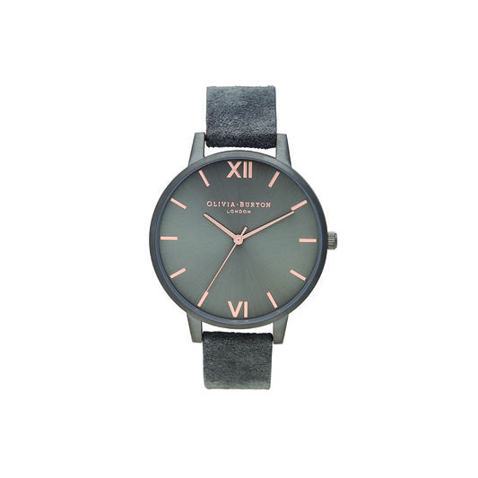 Shoreditch Classic, Grey Suede & Gunmetal