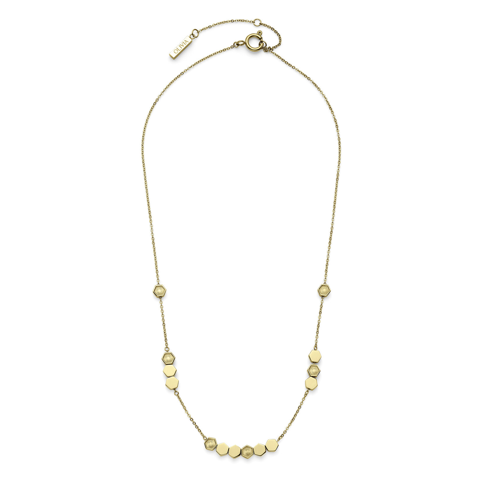 Petite Honeycomb Gold Plated Necklace