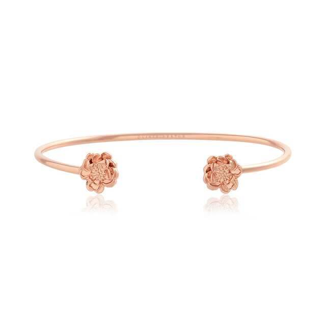Rose Gold Flower Bracelet