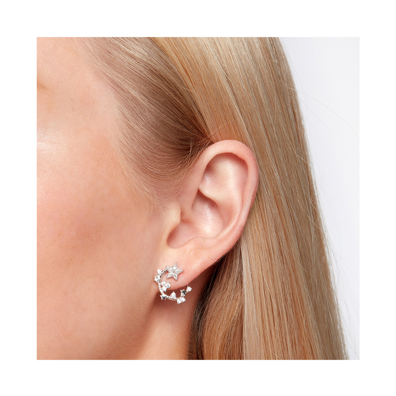 Silver Star Earrings