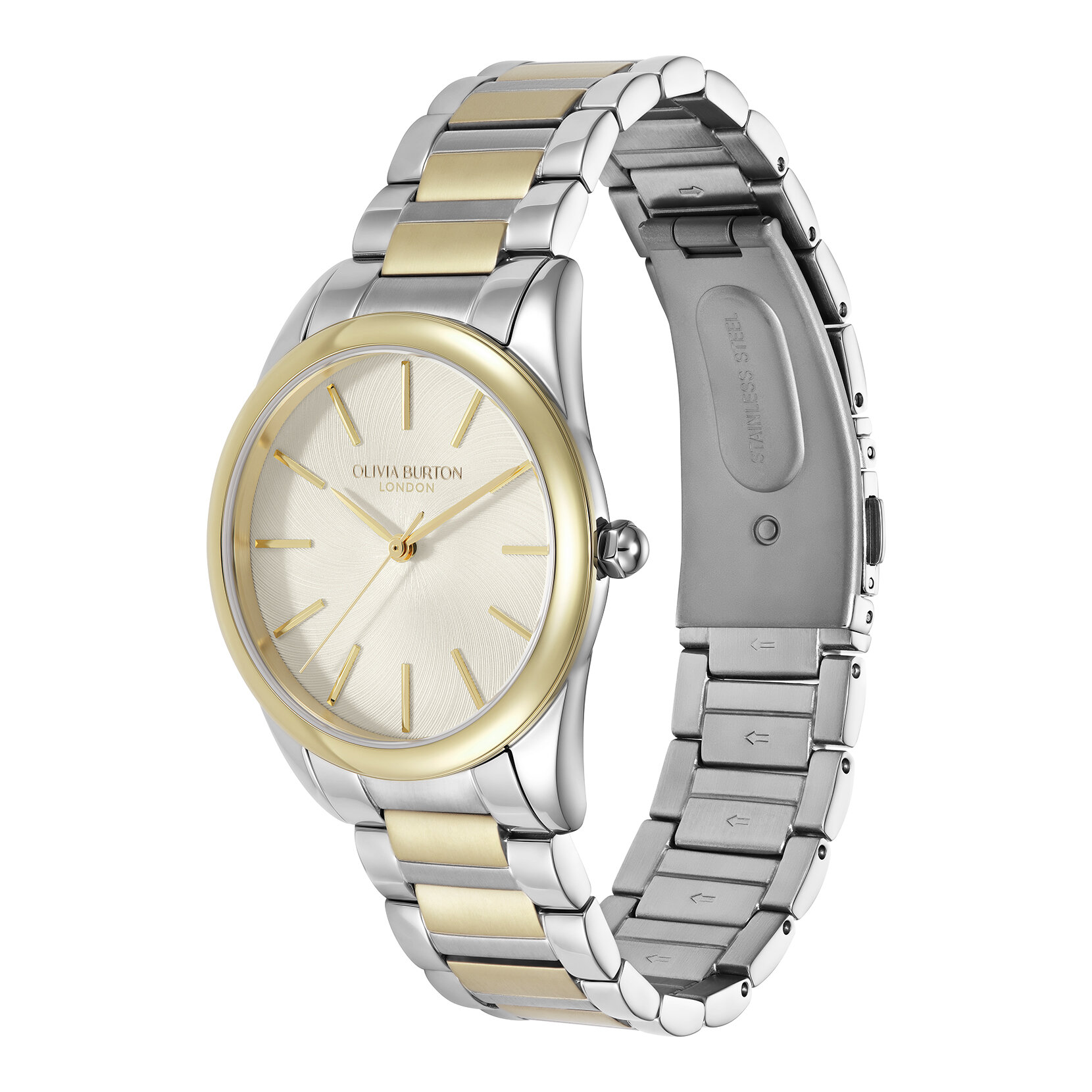 Montre Glowful Ivoire & Bracelet Bicolore 34mm