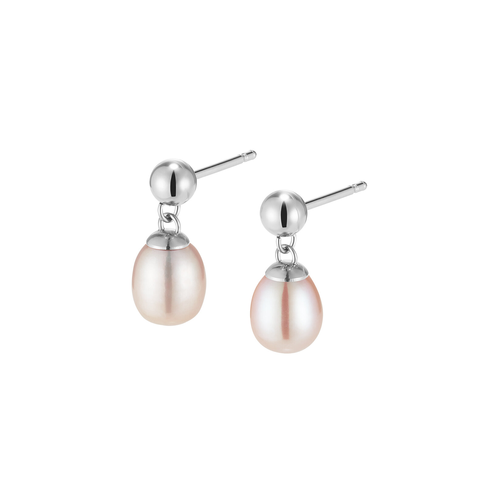 Boucles d'oreilles pendantes Perlées By The Sea Argenté