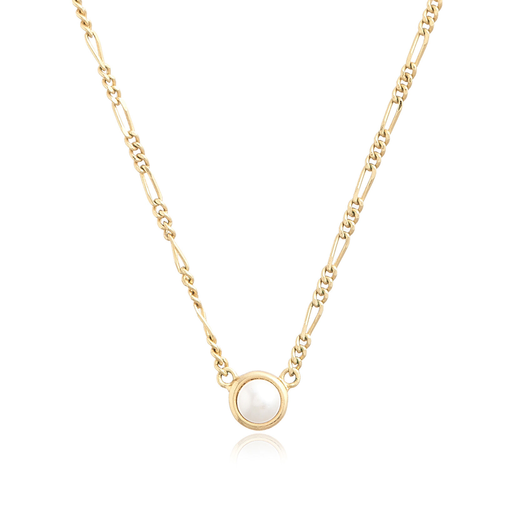 Gold Pearl Choker & Bracelet Gift Set