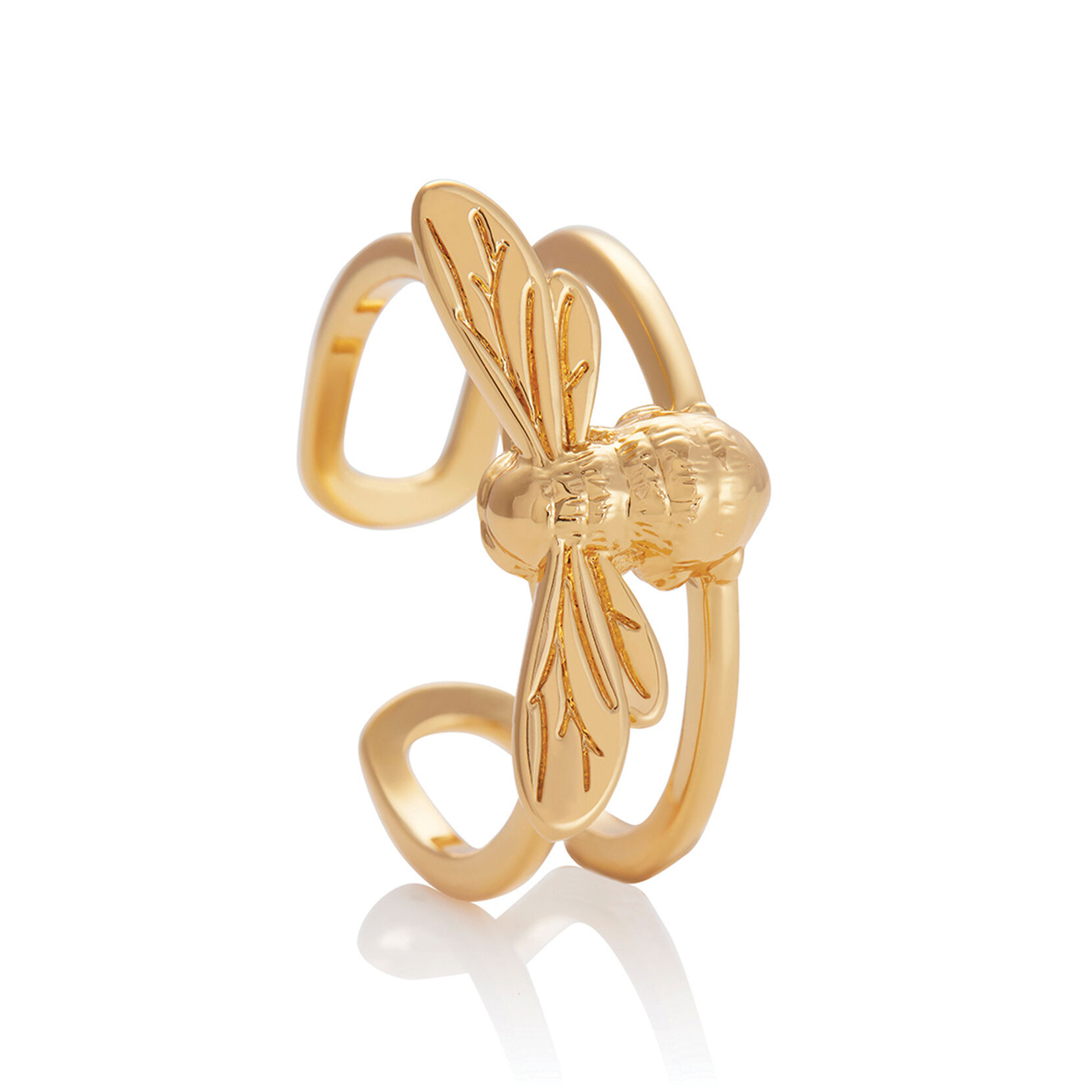 Lucky Bee Ring Gold