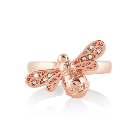 Sparkle Bee Rose Gold Ring