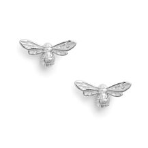 Clous d’oreilles Lucky Bee argent 