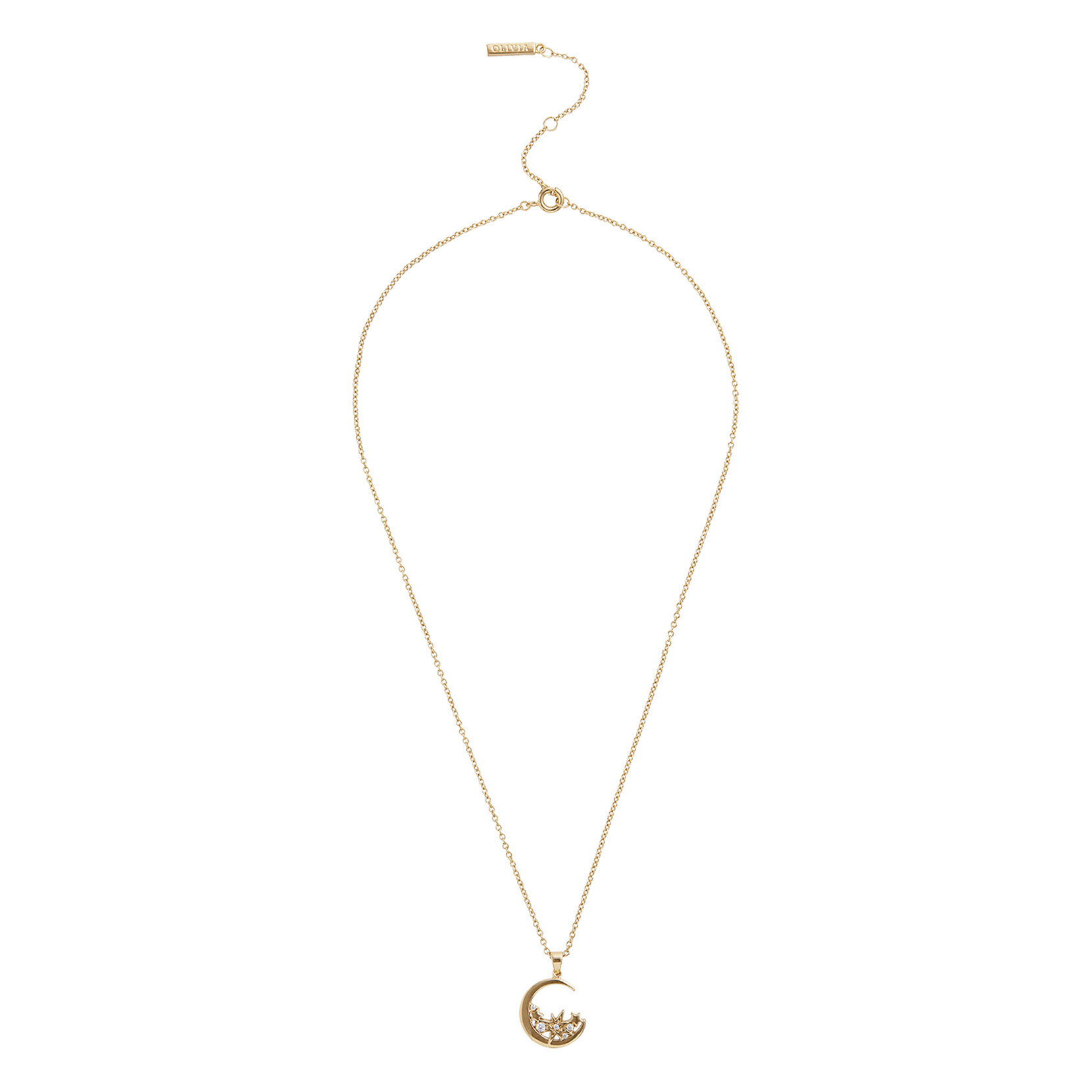 Collier de lune en grappe Celestial or 