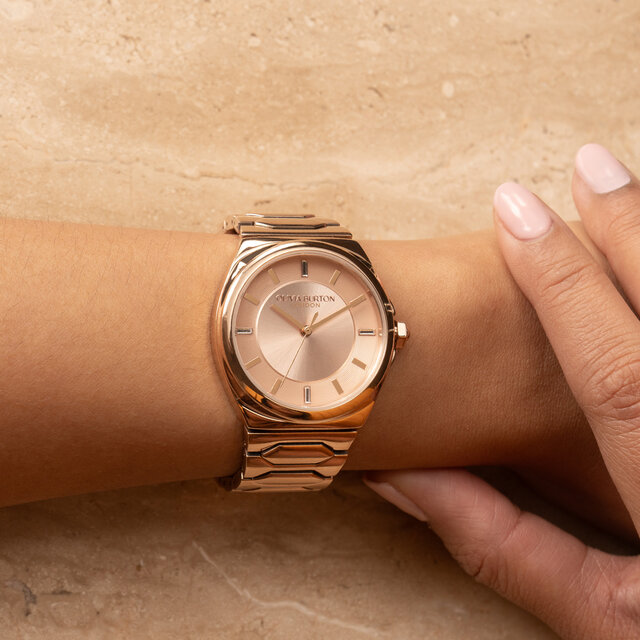 Bracelet de Montre Lustre 34mm Œillet & Or Rose