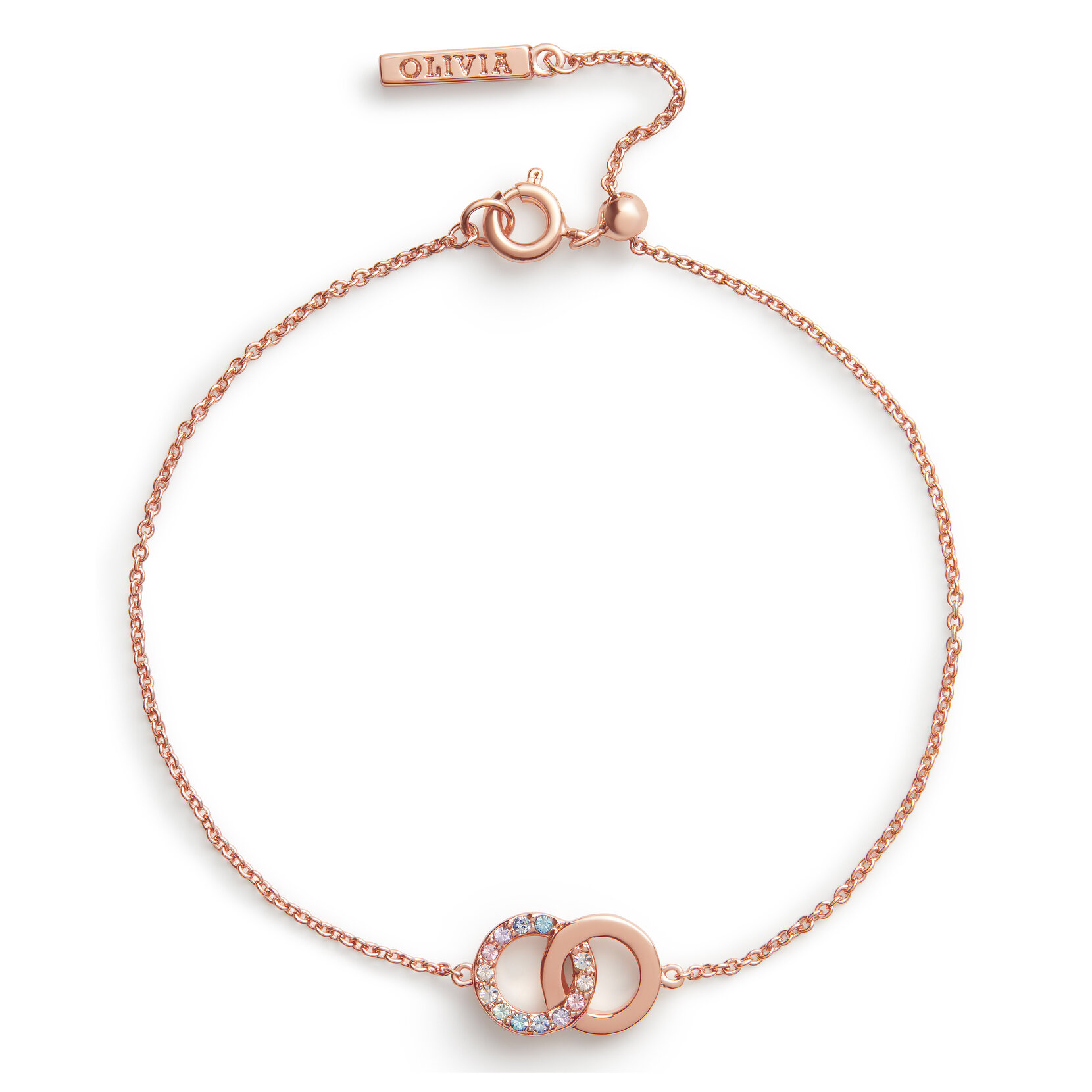 Coffret-cadeau Wonderland montre rose perle et or rose, et bracelet classique entrelacé