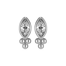 Dainty Silver Tone Stud Earrings
