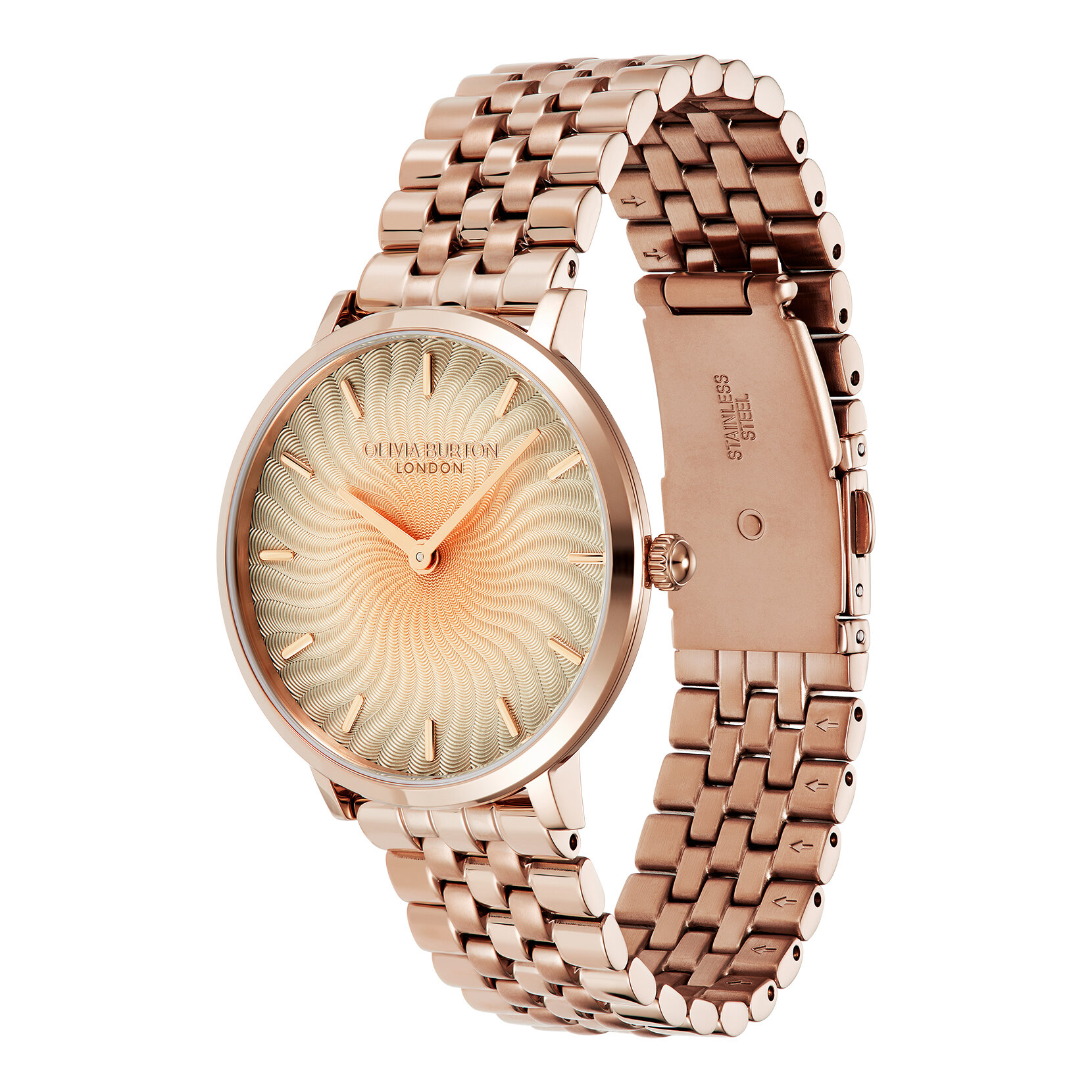 35mm Radiant Sun Ombre & Rose Gold Bracelet Watch