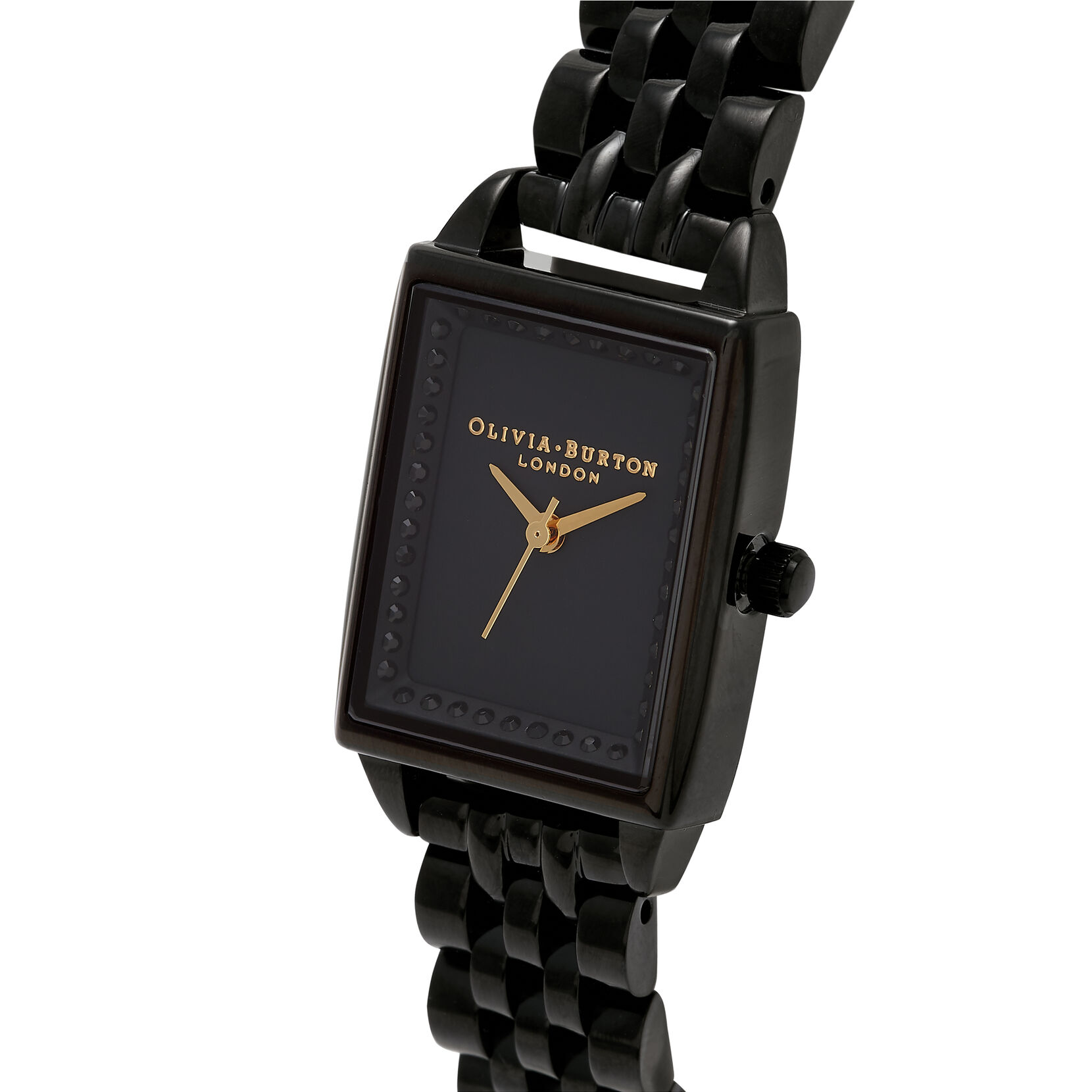 Classics Rectangular Black Bracelet Watch