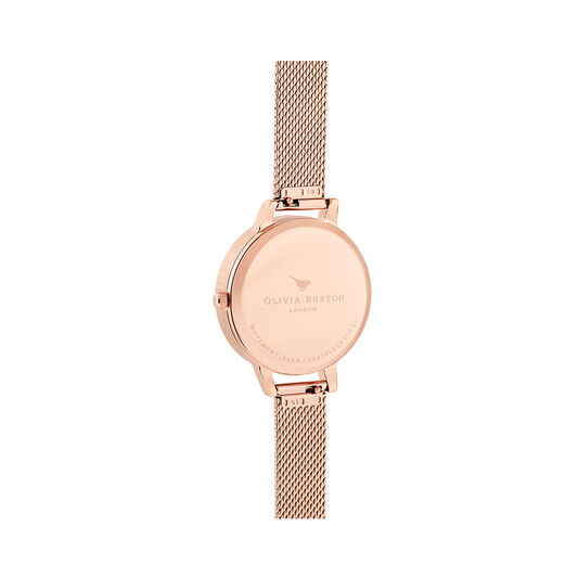 Celestial Rose Gold Mesh Watch