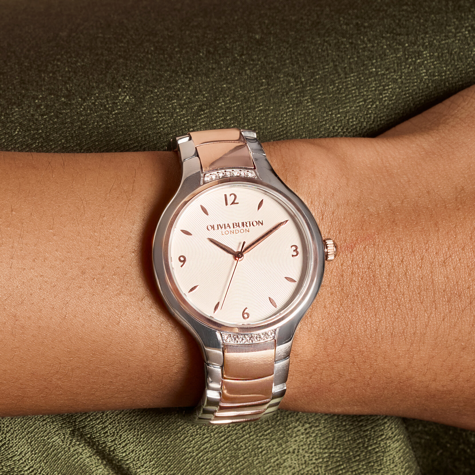 34mm Lea White & Two Tone Bracelet Watch