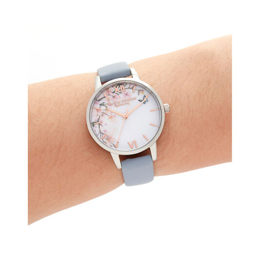 Pretty Blossom Blue & Silver Watch