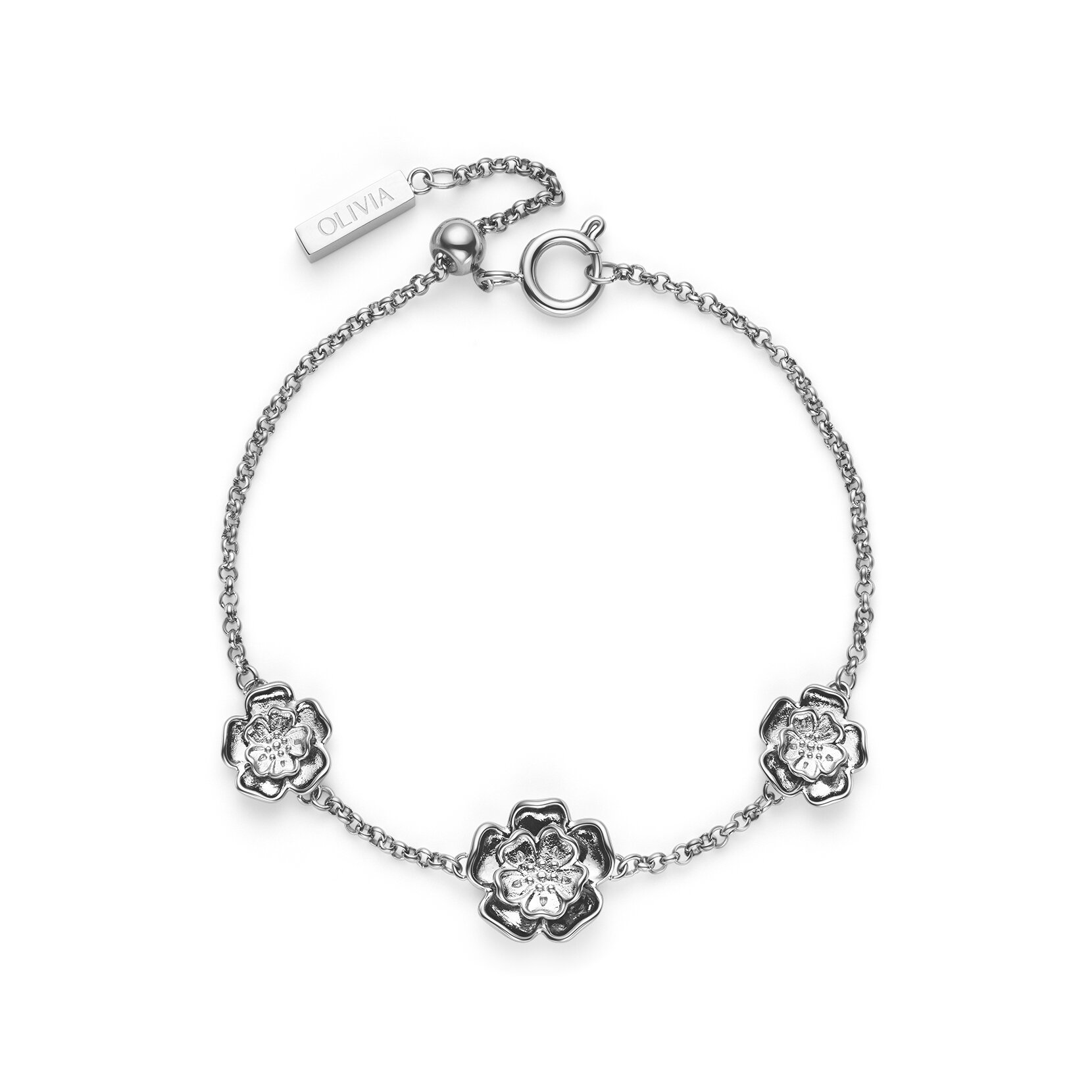 Tudor Rose Silver Tone Bracelet