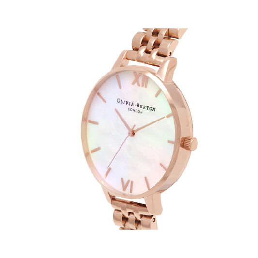 Mother of Pearl Rose Gold Bracelet Watch