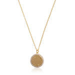 Bejewelled Classics Gold Disc Necklace