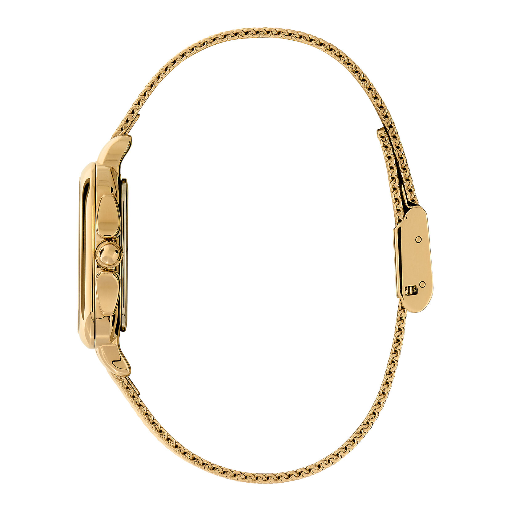 Montre Grosvenor bracelet milanais Vert et Or 28 mm