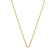 Twisted Rope Gold Plated Chain Necklace