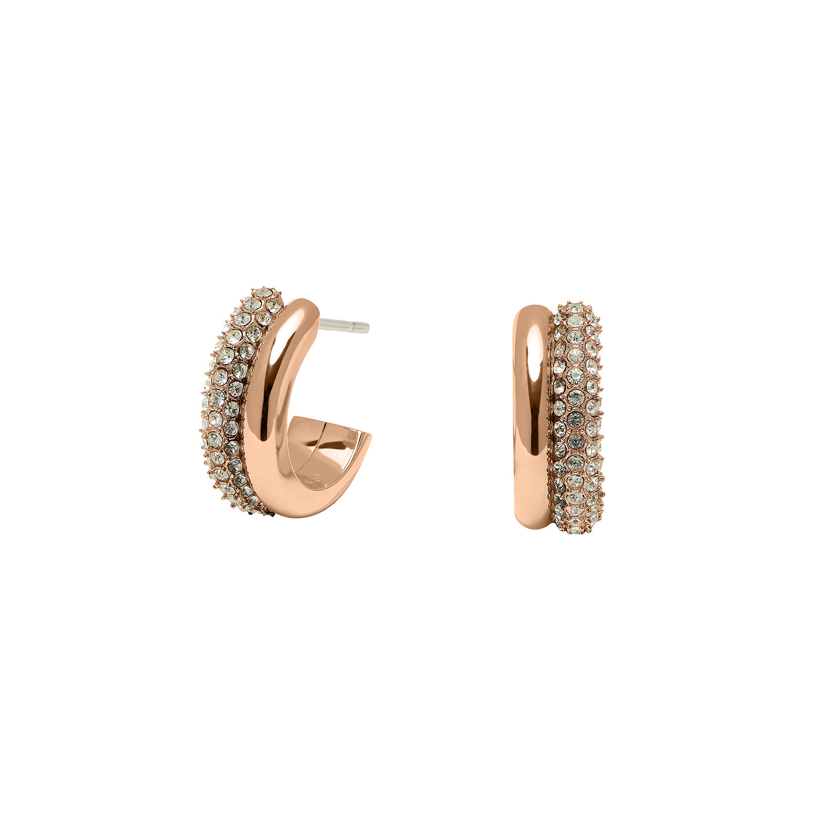 Entwine Rose Gold Hoop Earrings