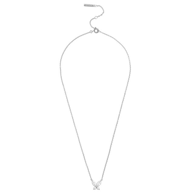 Collier Sparkle Butterfly Marquise Butterfly argent