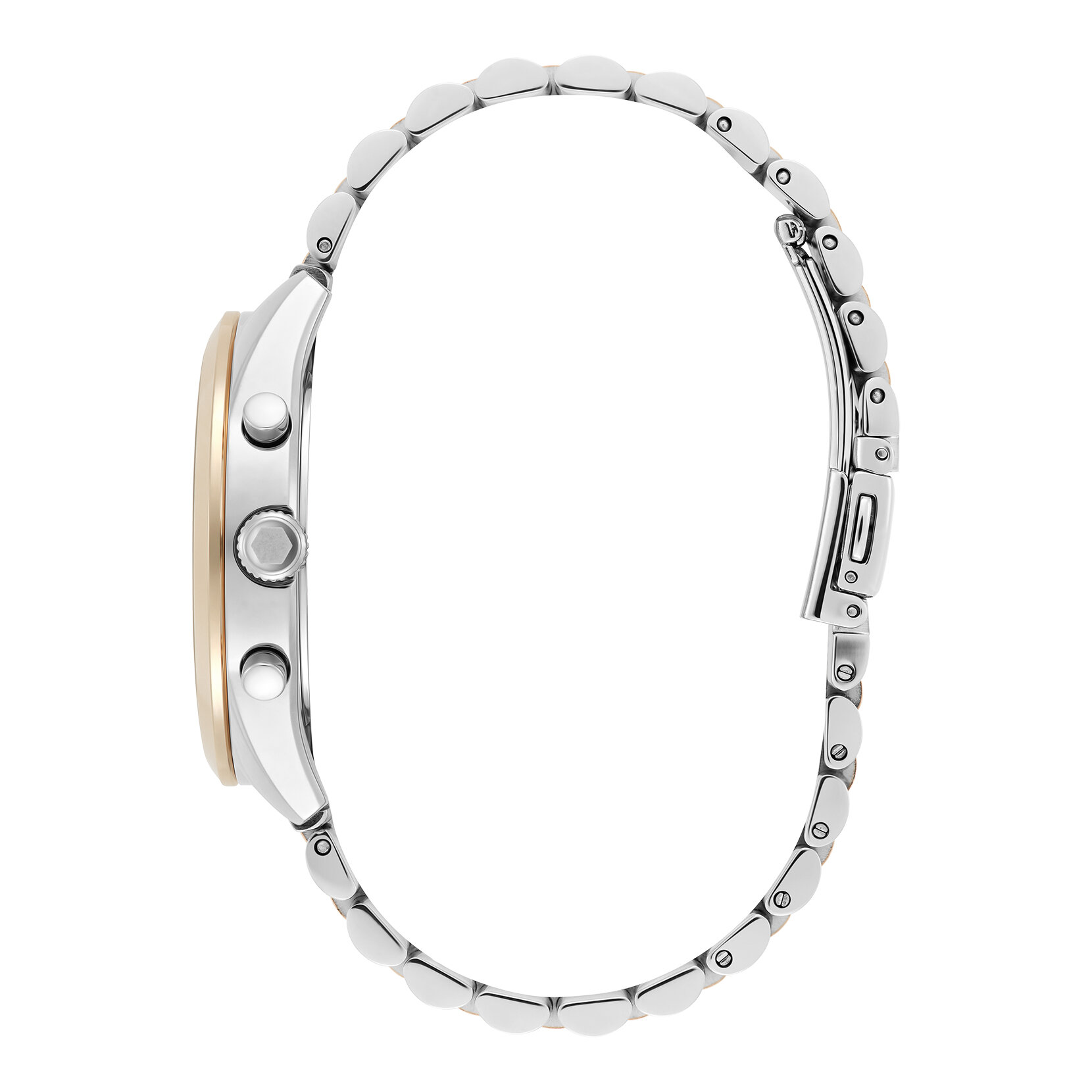 38mm City Classic Multifunction Two Tone Bracelet Watch