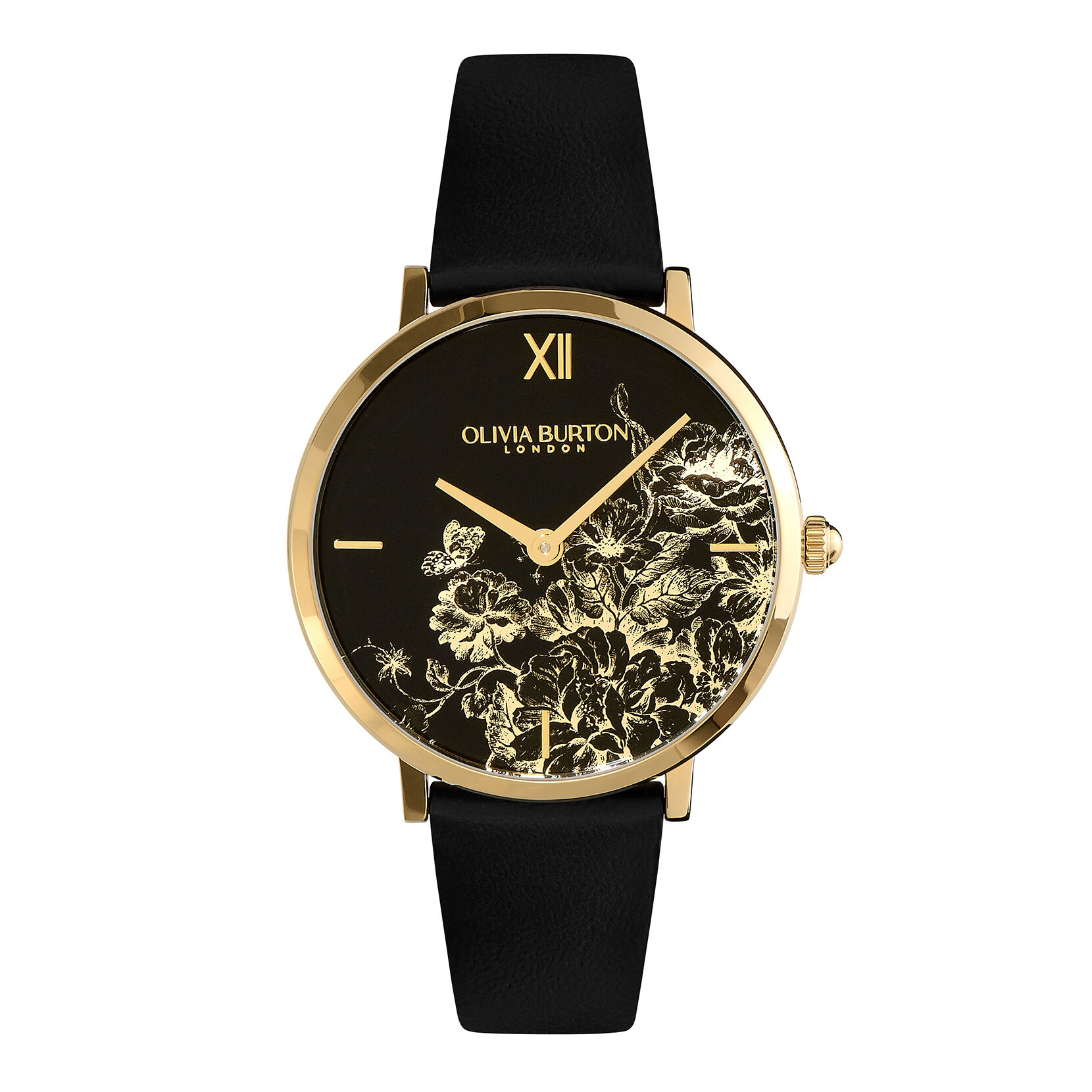 Olivia burton outlet watch black strap