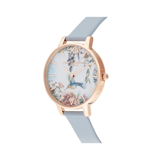 Painterly Prints Vegan Blue & Rose Gold