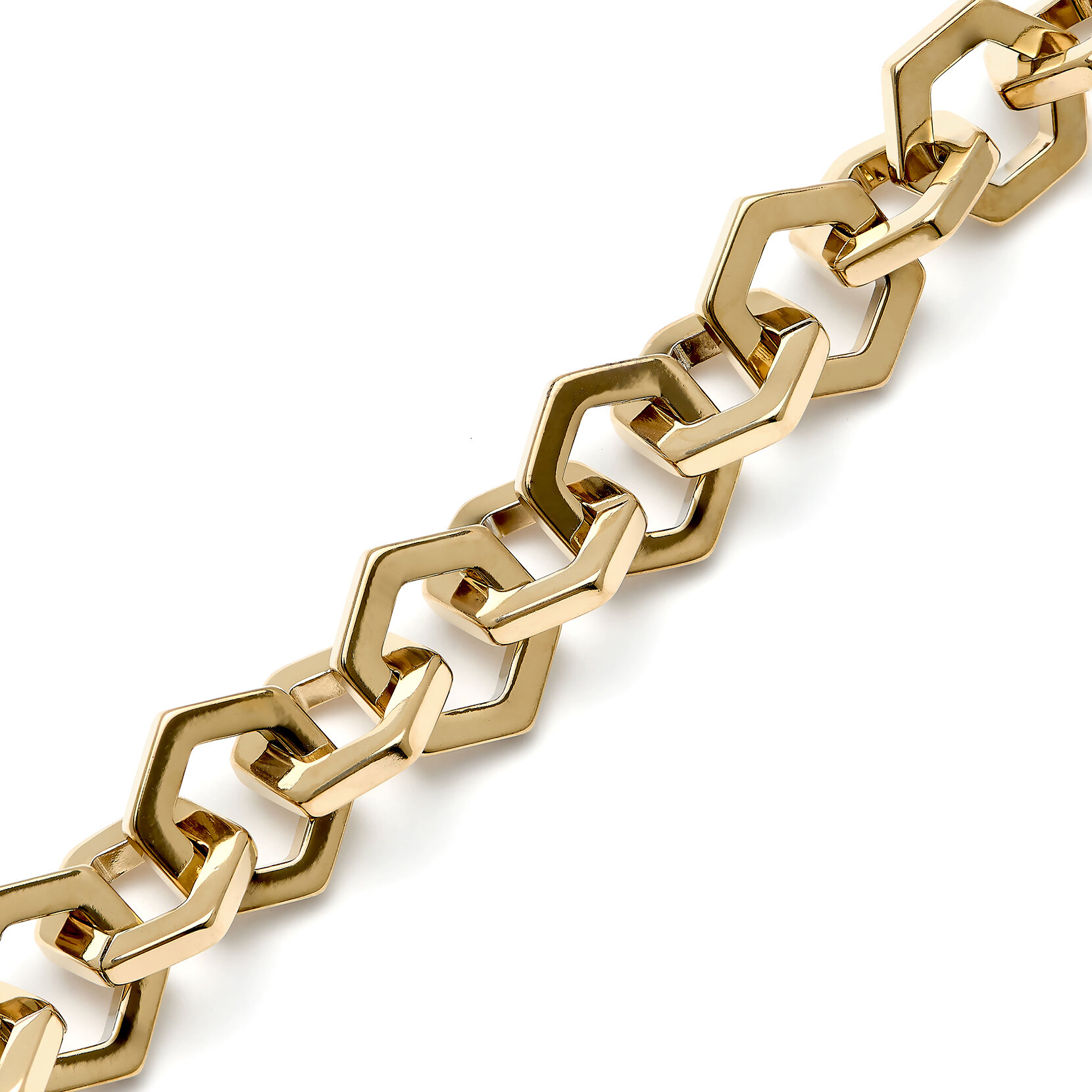 Bracelet maillon Nid d’abeille Or