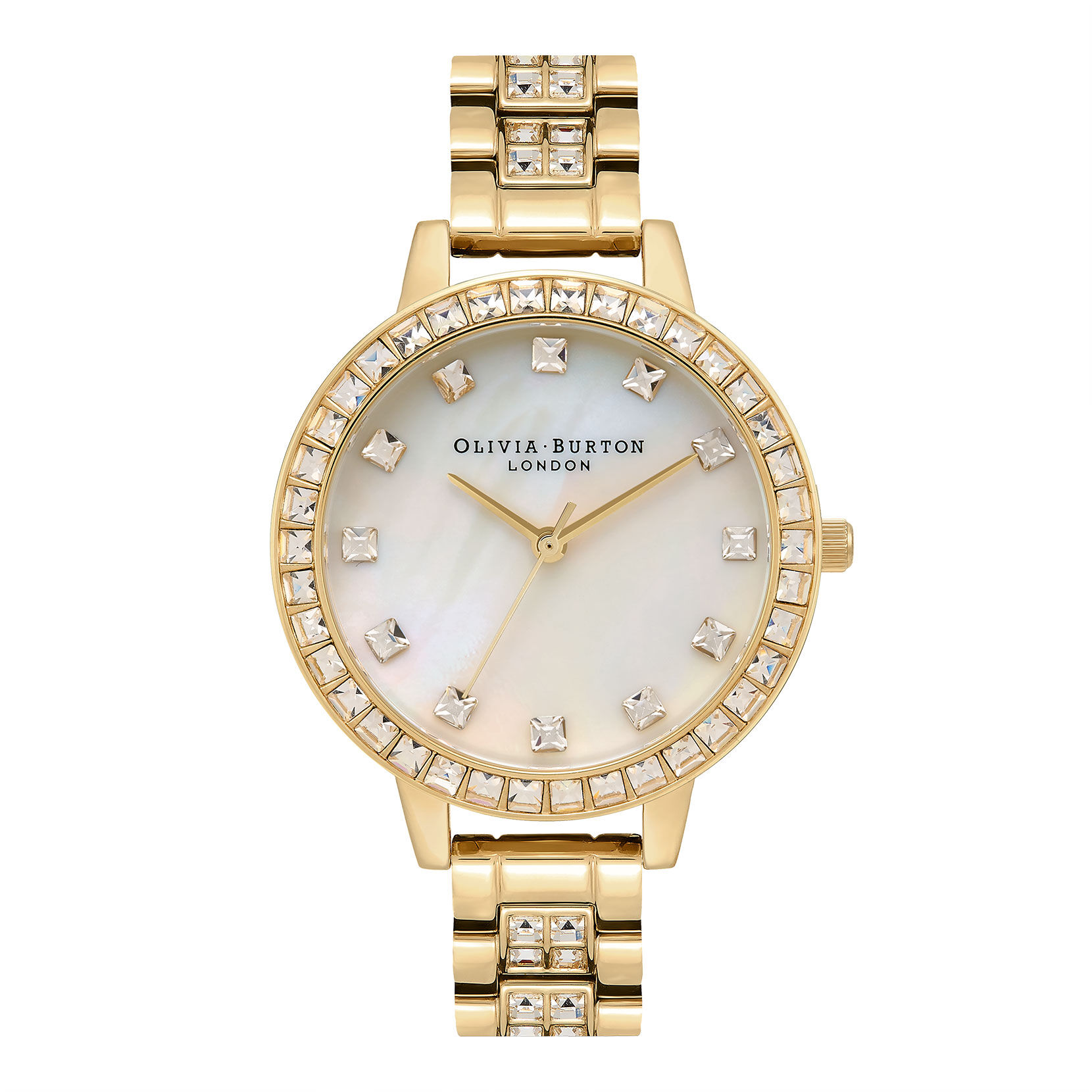 Treasure 34mm White & Gold Bracelet Watch