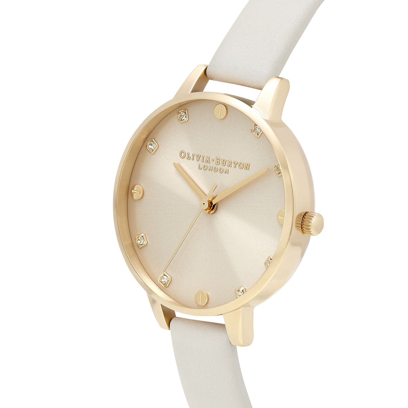 Montre Classic Screw Detail Eco Vegan à cadran Demi or et nude