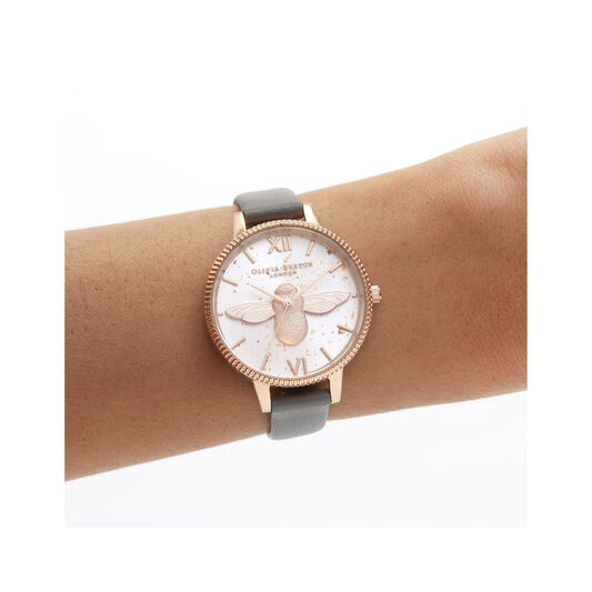 3D Bee Celestial Grey & Rose Gold Watch