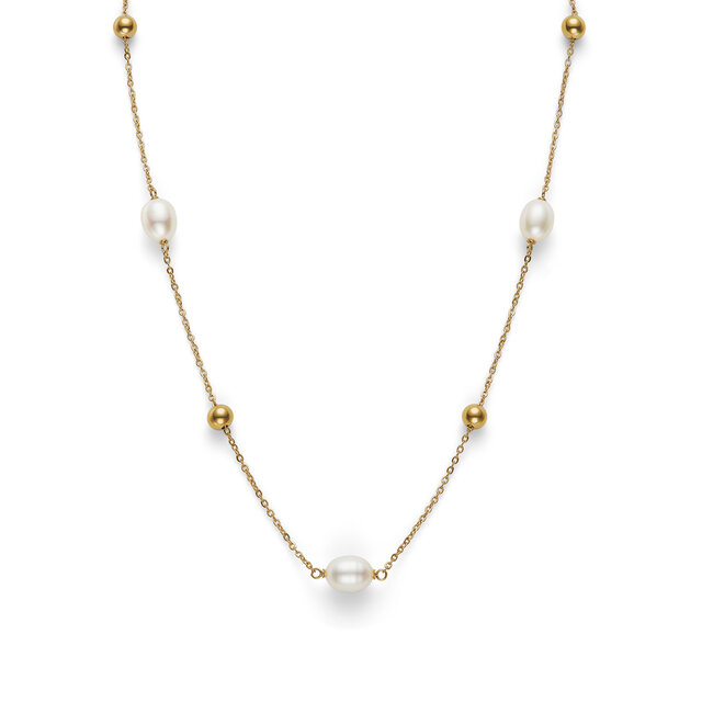 By The Sea Pearl Gold Plated Necklace