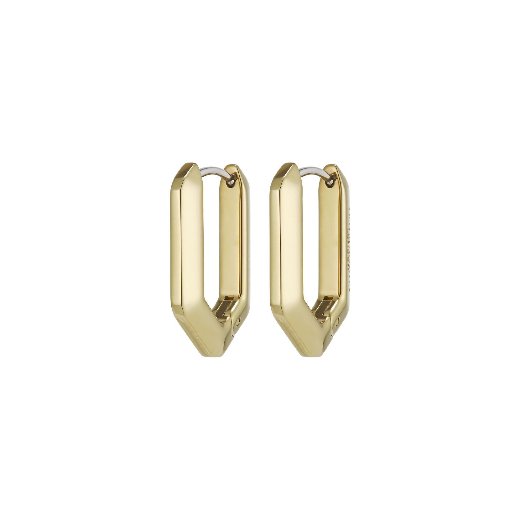 Boucles d'Oreilles Cr&eacute;oles G&eacute;om&eacute;triques Nid d'abeille Plaqu&eacute;es Or