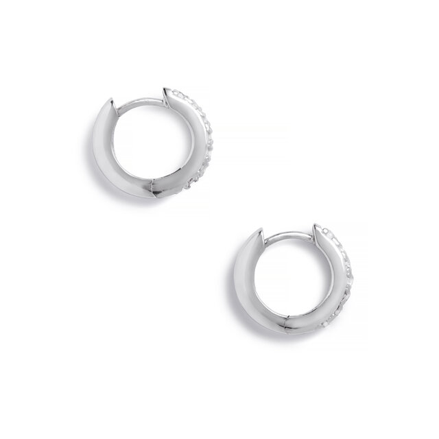 Silver  Huggie Hoops