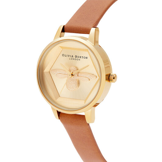 Charity Bee Watch Vegan Honey Tan & Gold