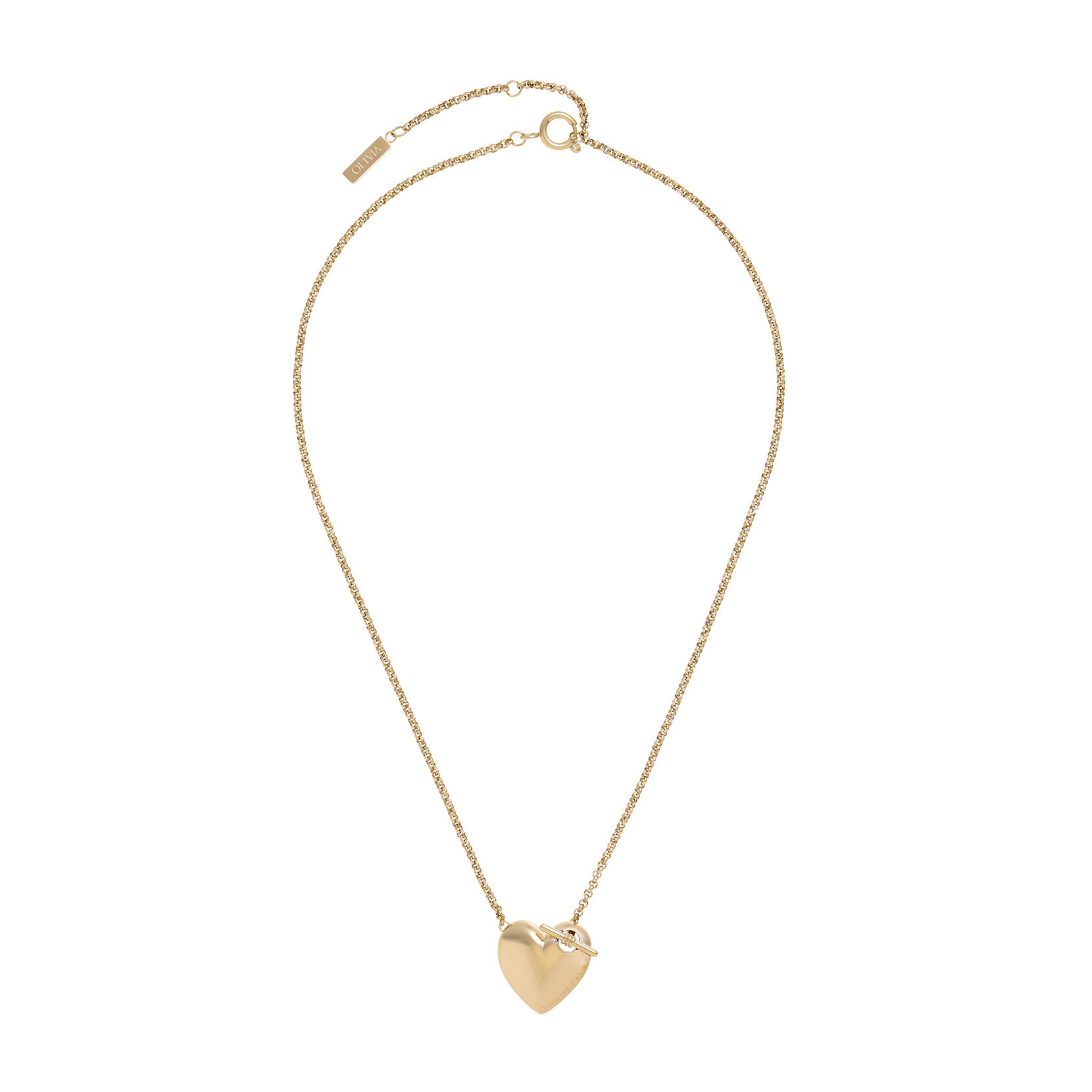 Collier Cœur et Nœud Or