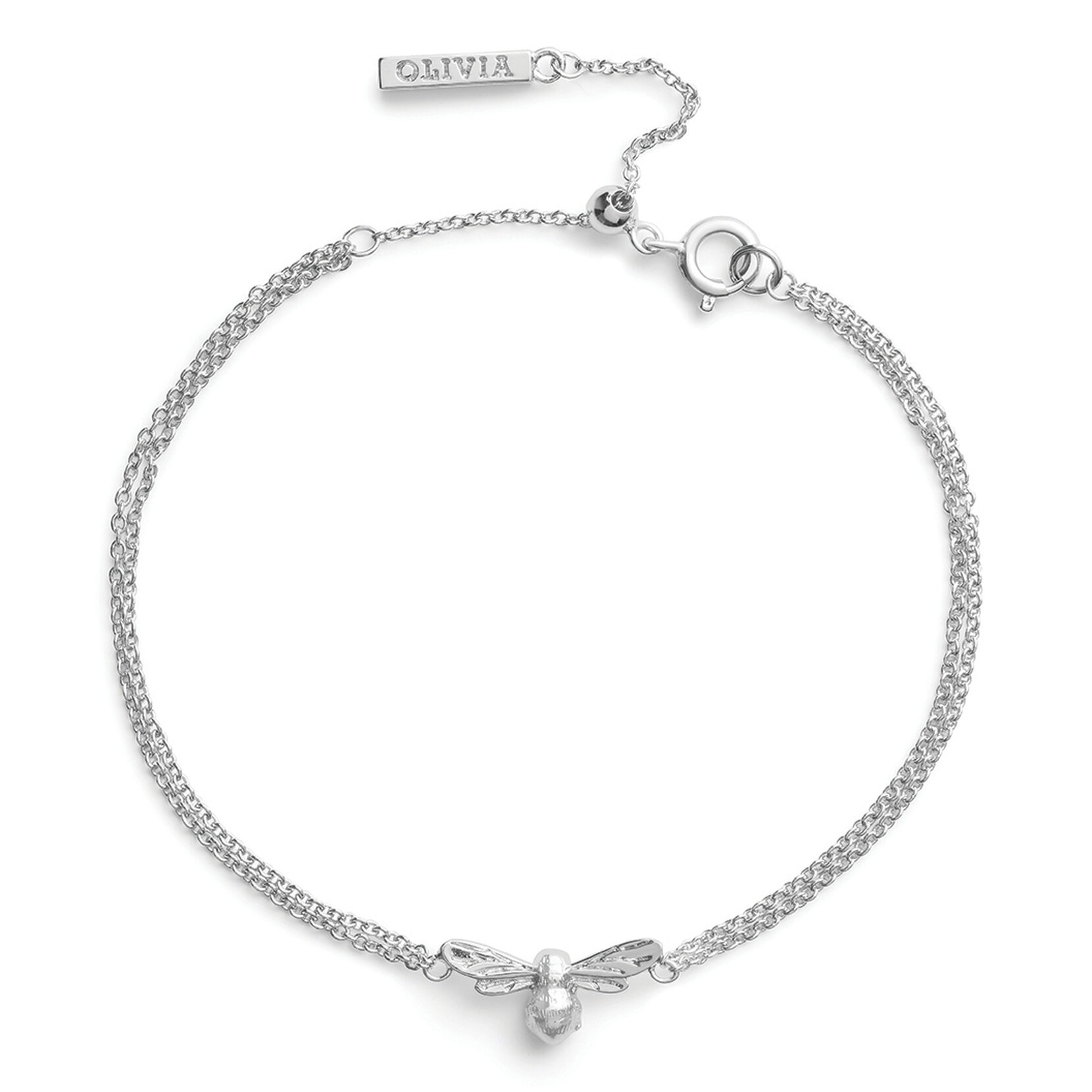 Bracelet chaîne Lucky Bee argent 