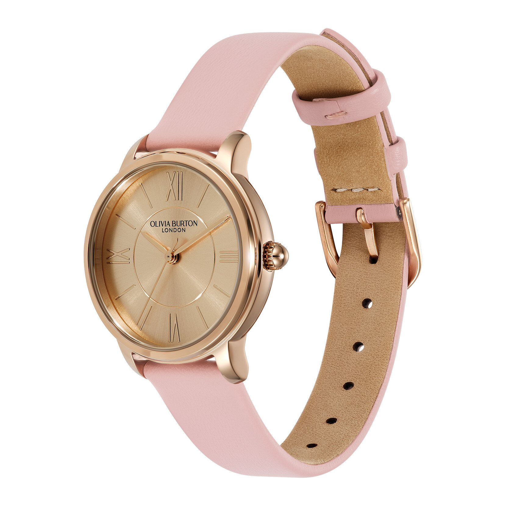 30mm Westbourne Rose Gold & Mellow Rose Leather Strap Watch