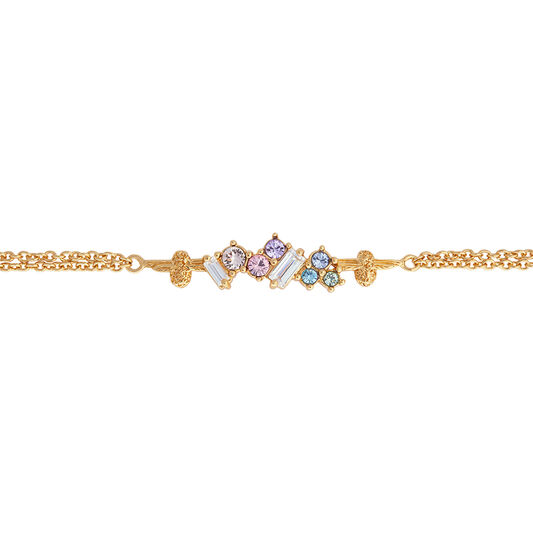Rainbow Bee Gold Bracelet