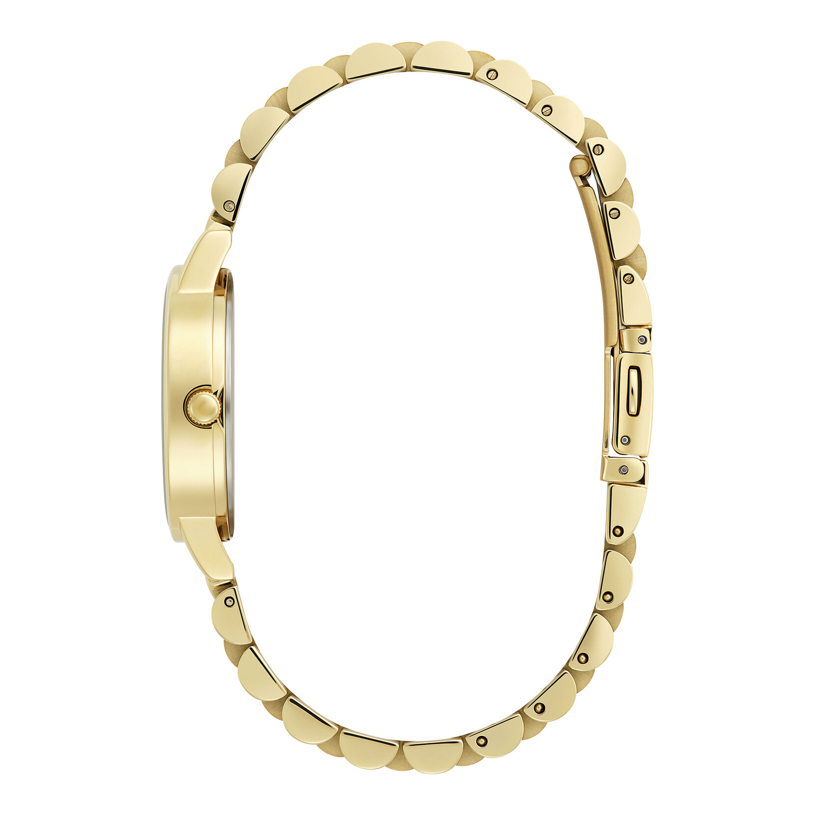Montre-bracelet 30 mm Or et blanche