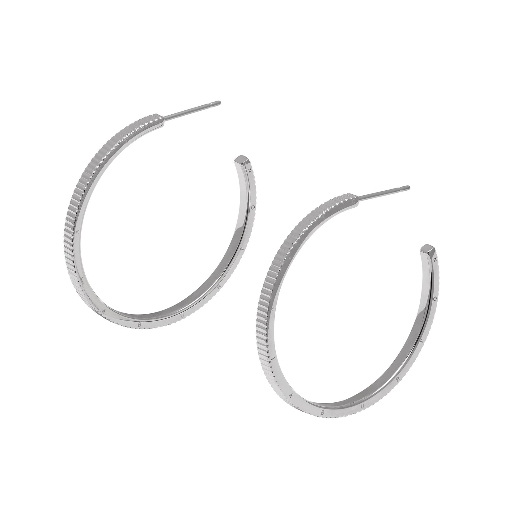 Boucles d'oreille argent linéaires