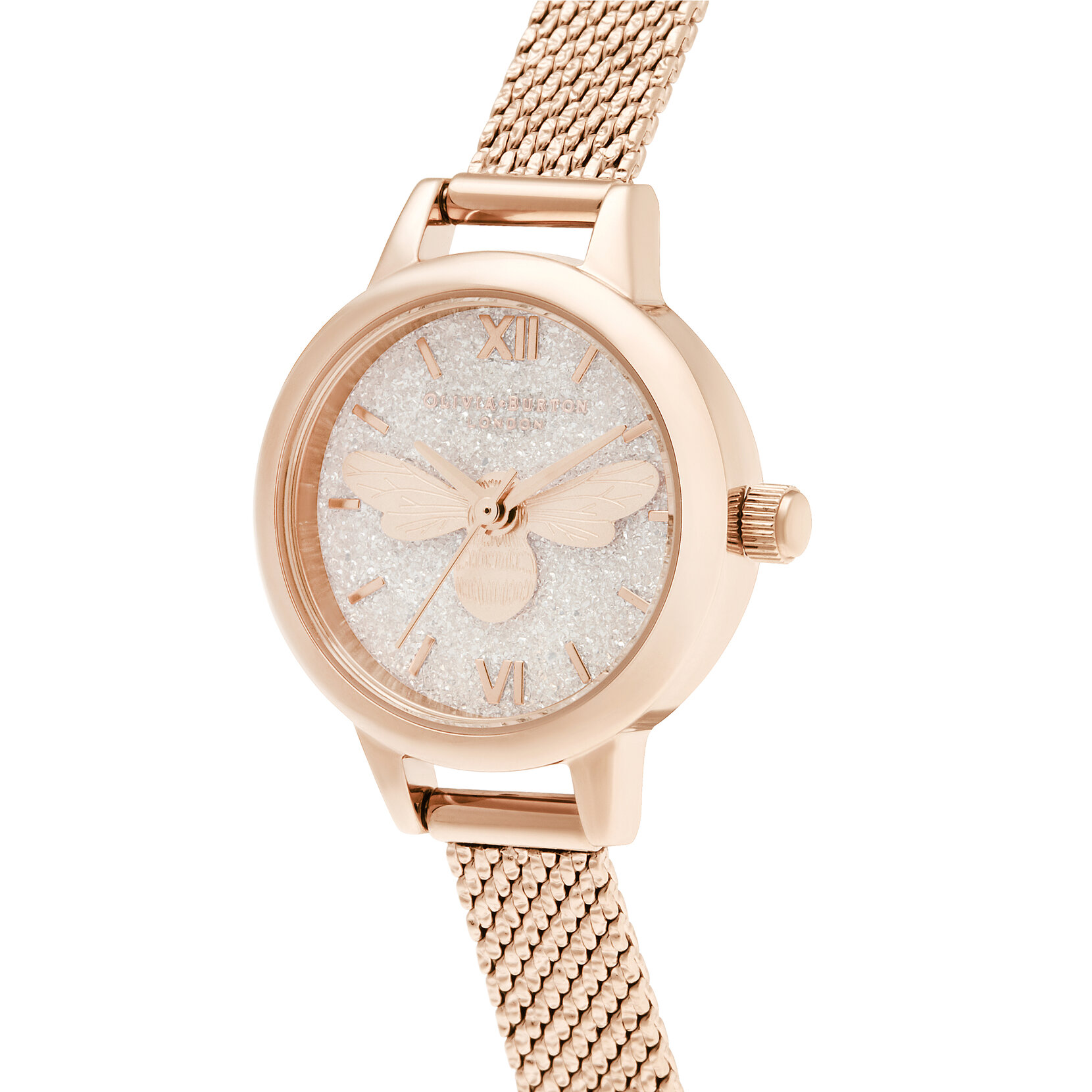 23mm Blush & Rose Gold Mesh Watch
