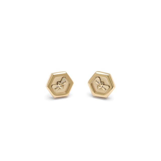Clous d’oreilles Abeille Minima Or