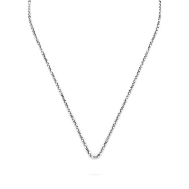 Petite Rolo Silver Tone Chain Necklace