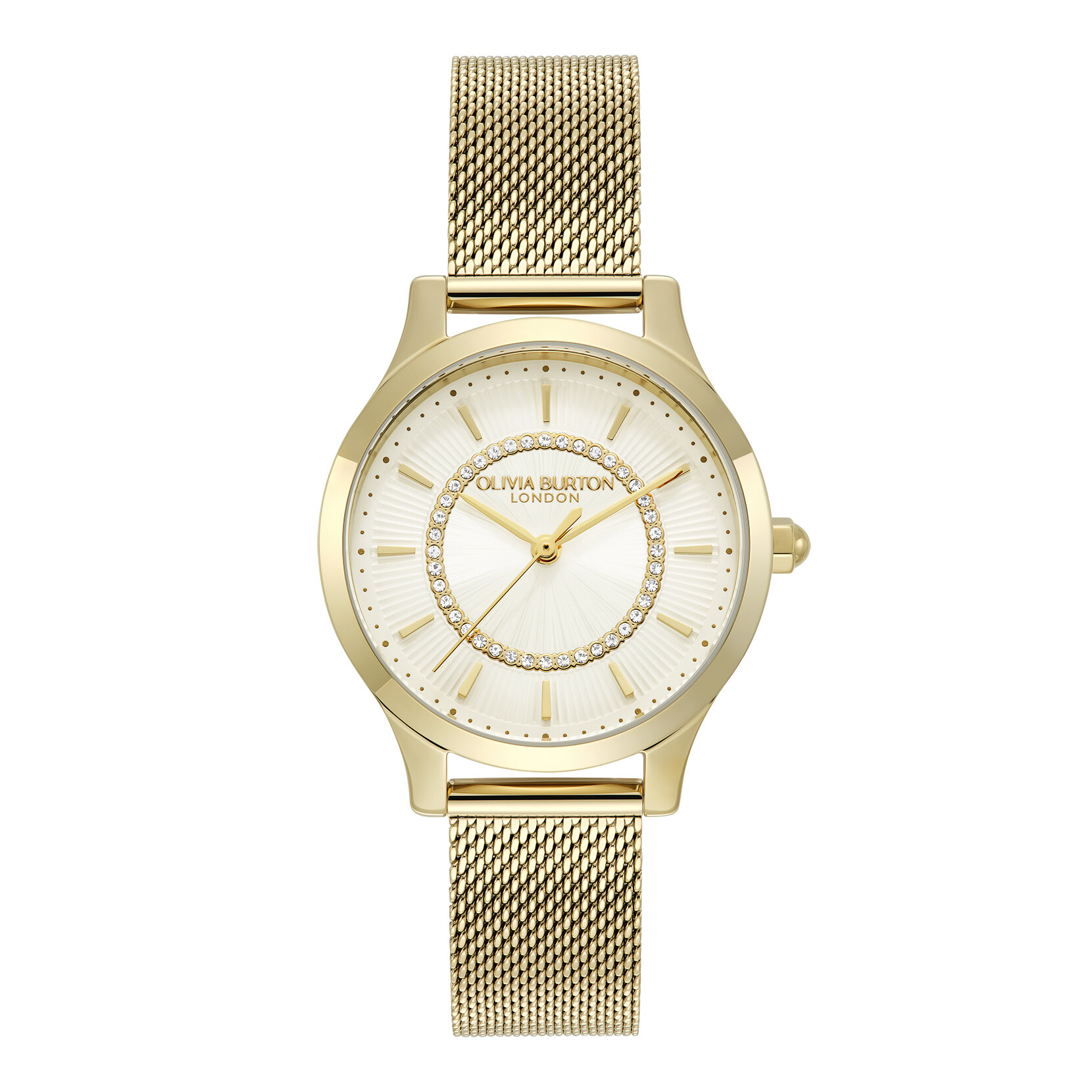 Montre Wonderlust 30mm Ivoire & Maille Or