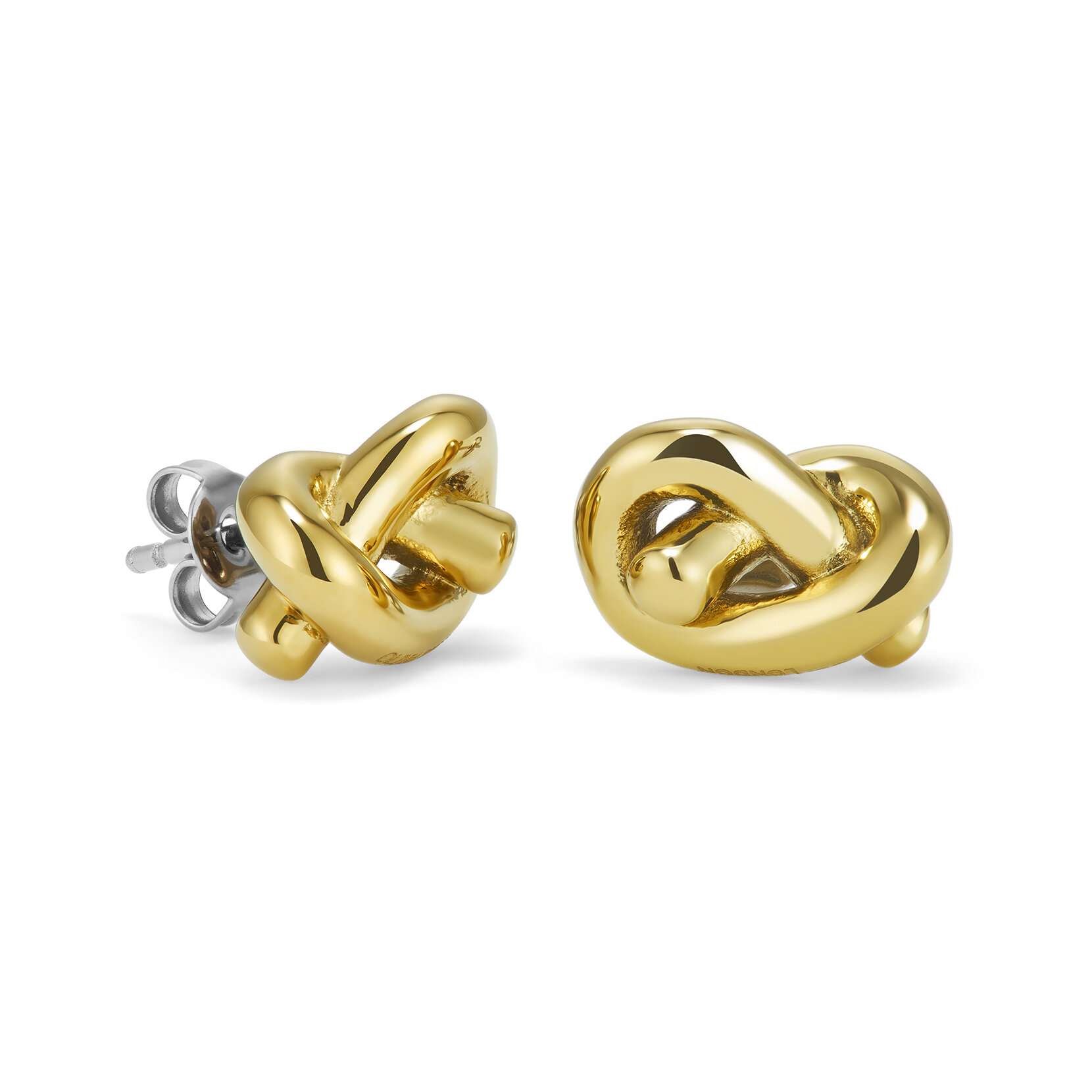 Clous d’oreille Nœud d’Amour Or plaqué