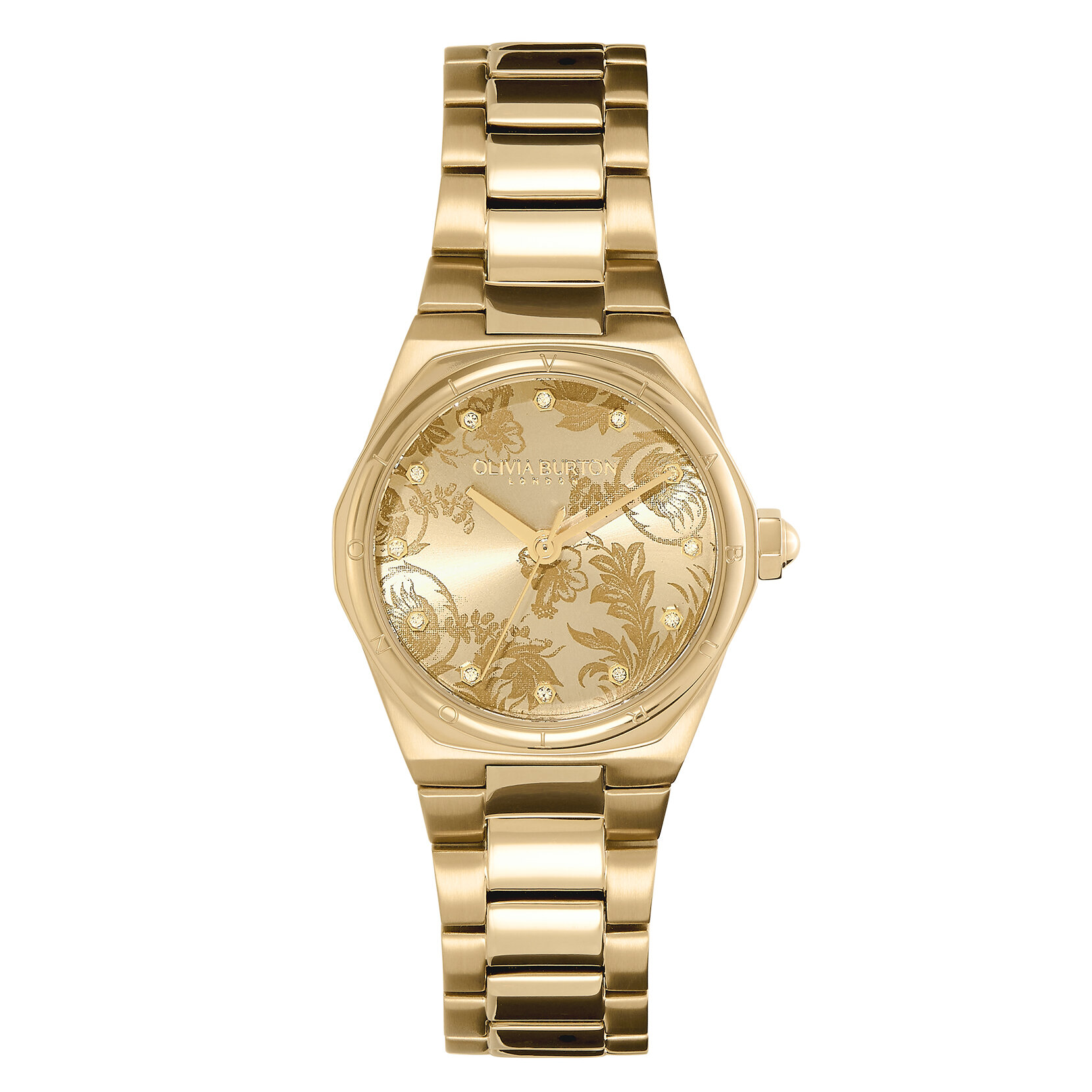 28mm Mini Hexa Gold Bracelet Watch 