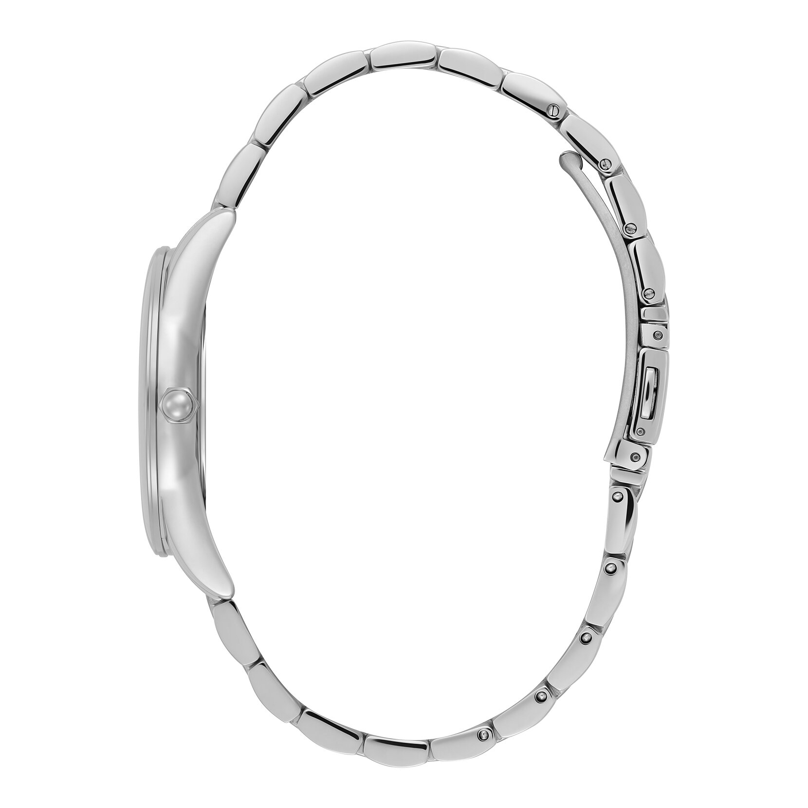 34mm Glowful Mint Green & Silver Bracelet Watch